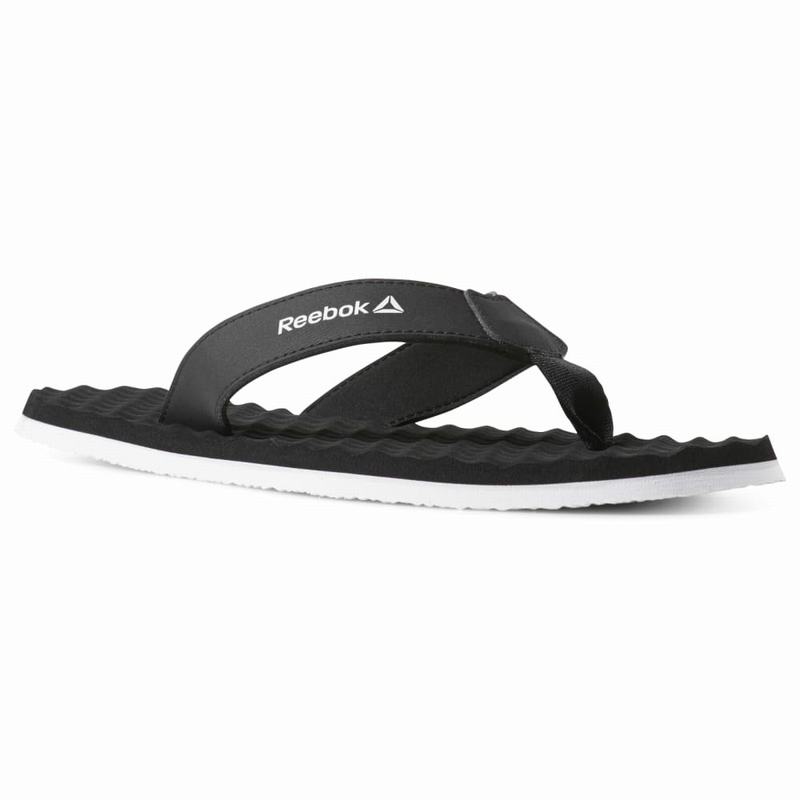 Reebok Misces Žabky Panske - Čierne/Biele BK1805SF